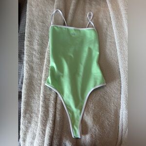 ALO Yoga Mint Green Bodysuit Swimsuit Size XS